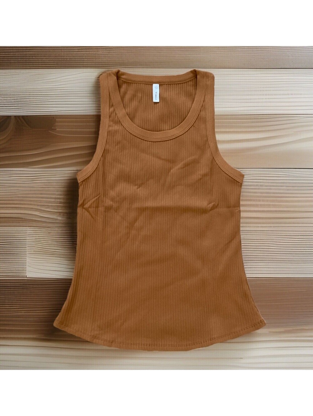 Wishlist Womens Classics Design Tank Top ~ Size: Large Color: Camel